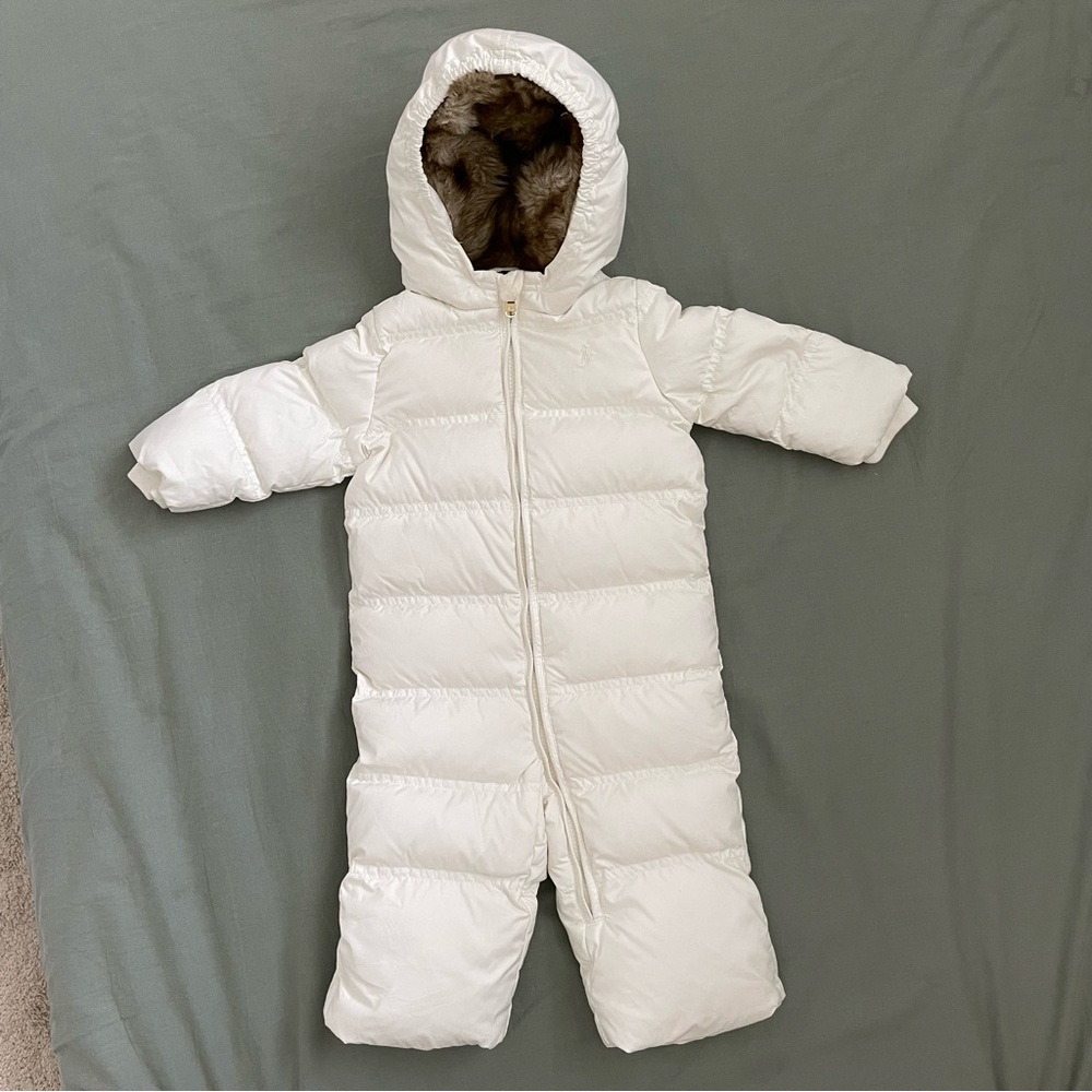 Ralph Lauren Baby Down Snowsuit Coverall, 6-9 months